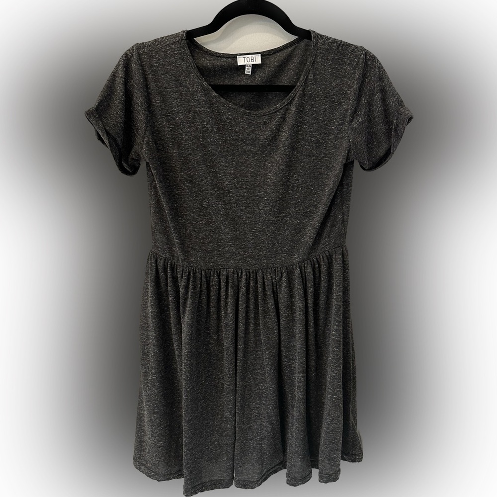 Charcoal gray heather dress